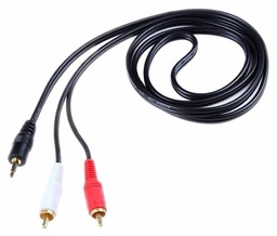[JV-2x1-1-5M] CABLE AUDIO 2X1 ESTEREO 1.5M 